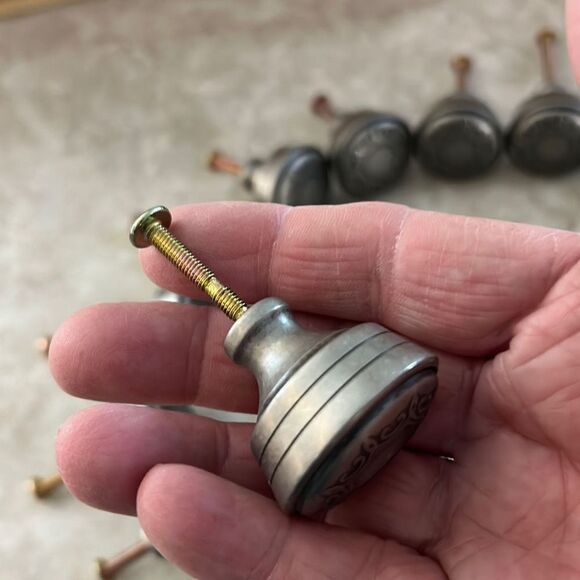 18 Pewter Color Knobs - Picture 3 of 3